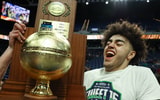 Malachi Moreno holding the Sweet 16 championship trophy - Will Jones, 10thRegion.com
