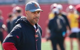 USC defensive coordinator D'Anton Lynn during a spring practice with the Trojans