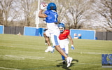 Kentucky WR Kendrick Law at spring practice, via Aaron Perkins, KSR