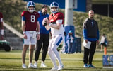 Kentucky QB Zach Calzada at spring practice, via Aaron Perkins KSR