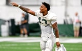 Michigan State's Malik Spencer communicates with teammates during camp on Monday, Aug. 5, 2024, at the indoor practice facility in East Lansing. - Nick King, USA TODAY Sports