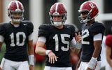 Alabama QBs Austin Mack, Ty Simpson, Keelon Russell