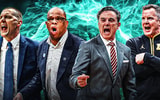 Mark Pope, HUbert Davis, Rick Pitino, and Dusty May