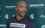 Michigan State safeties coach James Adams.
