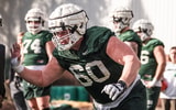 Michigan State offensive lineman Luka Vincic (photo courtesy of @MSU_Football on Twitter).