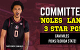 Three-Star PG Cam Miles Commits to FSU (Graphic by Matt LaSerre/Warchant)