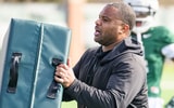 Michigan State running backs coach Keith Bhonapha (photo by Dane Robison for SpartanMag.com).