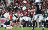 Mason Love had a good day at both kicker and punter in South Carolina's Spring Game. Photo by: Katie Dugan | GamecockCentral