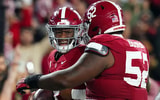 Alabama QB Jalen Milroe and OL Tyler Booker