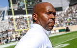 Michigan State's athletic director Alan Haller on the sideline during the football game against on Saturday, Sept. 9, 2023, at Spartan Stadium in East Lansing. - Nick King, USA TODAY Sports