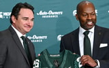 Michigan State HC Jonathan Smith and former AD Alan Haller