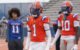 Michigan State WR target Laron Baker Jr., wearing No. 1 (photo courtesy of Laron Baker Jr. via Twitter).