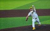 The Hawkeyes tied the Beavers in Sunday's series finale. (Photo by Dennis Scheidt)