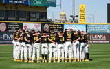The Hawkeyes are in first place heading into the final week of the season. (Photo by Dennis Scheidt)