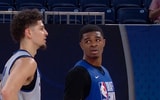 Screenshot of Koby Brea (left) and Otega Oweh via ESPN+