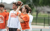 Bowe Bentley throwing a pass