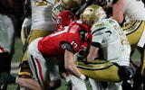 The rivalry between Georgia nad Georgia Tech was decided by a 2-point conversion after 8 overtimes, via Joshua L. Jones : USA TODAY NETWORK via Imagn Images