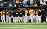 The Hawkeyes were swept by Oregon to end the regular season. (Photo by Dennis Scheidt)