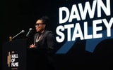 Dawn Staley speaks at the FIBA Hall of Fame Induction Ceremony (Courtesy of FIBA)