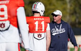 Jackson Arnold and Hugh Freeze (Photo by Auburn Athletics)