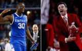 Photos of Julius Randle (left) and Rick Pitino via Imagn Images