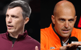 Texas A&M HC Bucky McMillan, Oklahoma State HC Steve Lutz