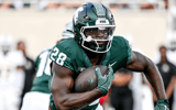 Michigan State's Brandon Tullis runs for a gain against Prairie View A&M during the fourth quarter on Saturday, Sept. 14, 2024, at Spartan Stadium in East Lansing. - Nick King, USA TODAY Sports