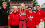 Nebraska softball staff and catcher Jesse Farrell