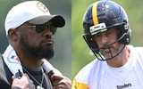 Steelers HC Mike Tomlin, QB Aaron Rodgers