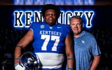 Photo of Cameron Miller (left) and Eric Wolford via UK Athletics