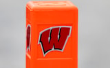Wisconsin Badgers logo on a pylon