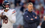 Chicago Bears QB Caleb Williams and former HC Matt Eberflus