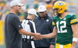 Pittsburgh Steelers QB Aaron Rodgers and former QB Ben Roethlisberger
