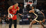 Atlanta Dream guard Allisha Gray (15) looks to drive past Washington Mystics guard Brittney Sykes (20) during the first quarter at CareFirst Arena. Mandatory Credit: Rafael Suanes-Imagn Images