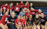 Hua Laikona and the 2019 Nebraska volleyball team