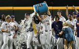 NCAA Baseball: College World Series-Arkansas v LSU