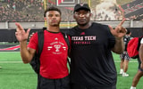 Isaiah Rasheed with Texas Tech Director of Player Personnel Brian Nance