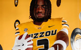 Jayden Petit poses during his Missouri official visit at Memorial