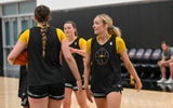 Kylie Feuerbach is back for her sixth and final season at Iowa. (Photo by Dennis Scheidt)