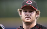 August 13, 2005; Milwaukee, WI, USA; Austin Kearns #28 of the Cincinnati Reds walks from the batting cage during batting practice before the game against the Milwaukee Brewers at Miller Park. Mandatory Credit: Photo By Jeff Hanisch-Imagn Images