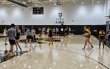 The Hawkeyes practiced in front of the media on Tuesday morning.
