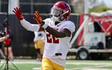 USC cornerback Braylon Conley during a spring practice with the Trojans
