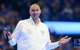 Mark Pope addresses the crowd at his first Big Blue Madness as Kentucky's head coach - Dr. Michael Huang, Kentucky Sports Radio