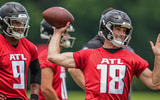 Atlanta Falcons QBs Kirk Cousins and Michael Penix Jr.