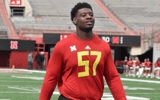 Nebraska offensive tackle Elijah Pritchett. (Zack Carpenter/Inside Nebraska)
