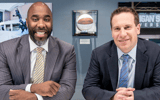 Former Michigan State point guards Mateen Cleaves and Mat Ishbia (photo by Junfu Han for USA TODAY Sports).