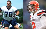 Former Dallas Cowboys OL Zack Martin and former Cleveland Browns QB Johnny Manziel