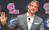 Ole Miss HC Lane Kiffin at SEC Media Days 2025