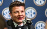 Vanderbilt QB Diego Pavia at SEC Media Days, via Jordan Godfree-Imagn Images