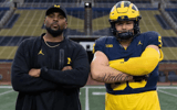 Alister Vallejo with Sherrone Moore